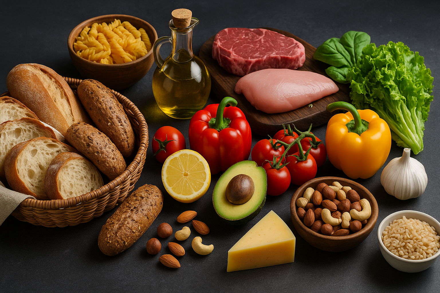 Vegetables and fruit category composition
